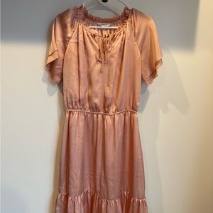 DownEast Blush Ruffled Dress